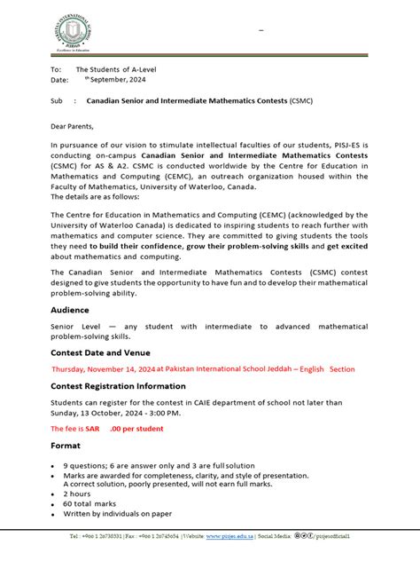 csmc results 2024|Contests .
